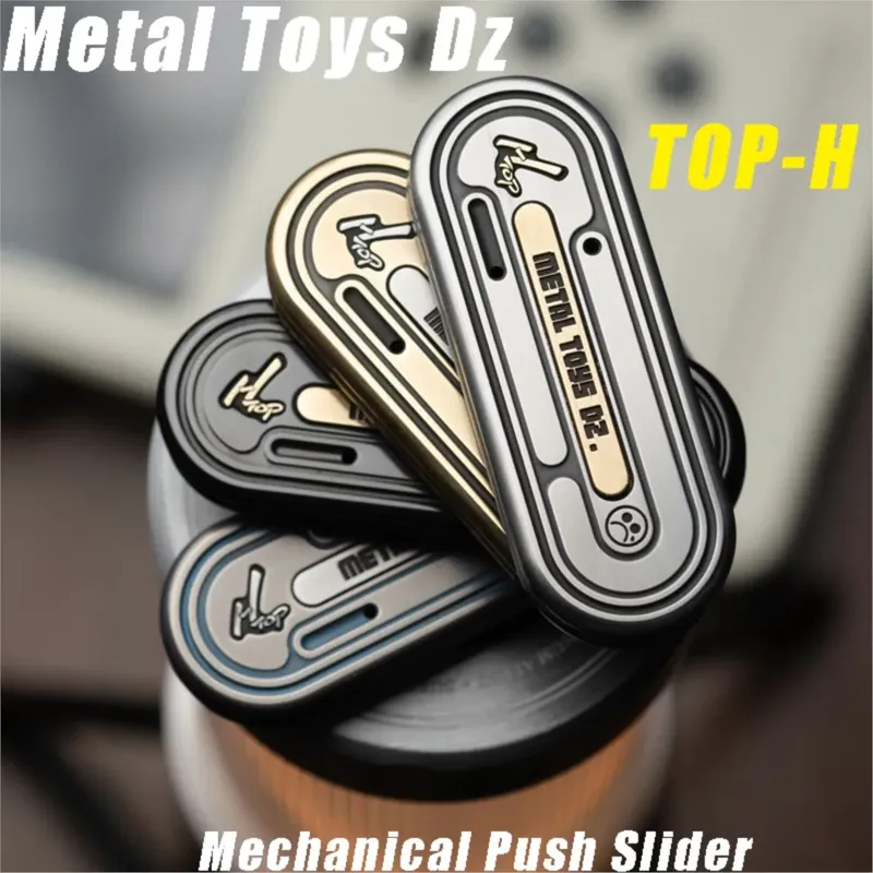 Metallspielzeug Dz TOP H Mechanischer Push-Slider Fidgets Slider Cooles Spielzeug Gadgets Fidgets Toys