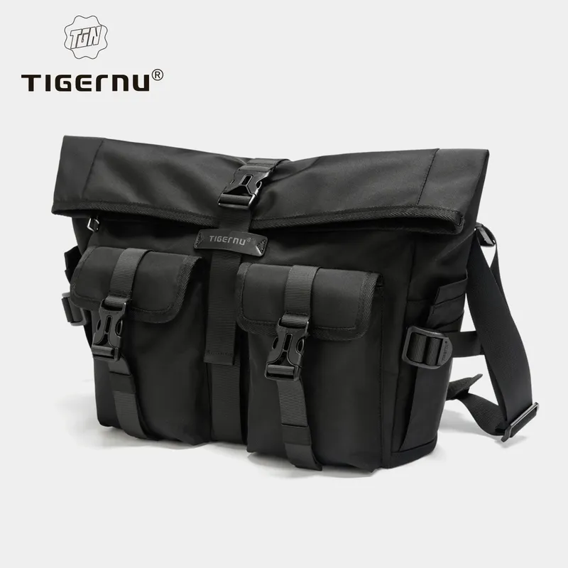 Tigernu Mode Messenger Taschen Männlichen Schulter Taschen 13,3 zoll Laptop Tasche Outdoor Umhängetaschen Für Männer Radfahren Taschen Jungen Messenger