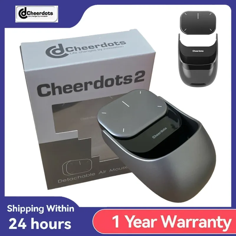 Cheerdots 2 Abnehmbare Air Mouse Bluetooth Wireless Touchpad Laser AI Aufnahme ChatGPT Mobile Presenter Fernbedienung Custom