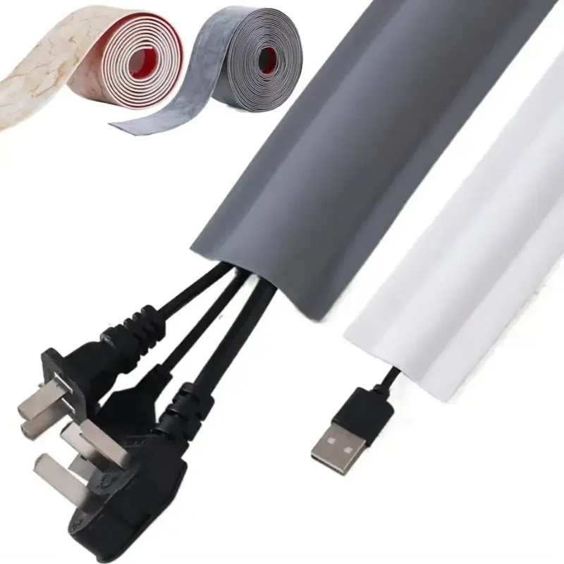 15 m selbstklebender elektrischer Draht, dekorativer Schlitz, PVC, wasserdicht, schimmelfest, Wandlinie, Raceway-Kabelmanagement, Verkabelungszubehör