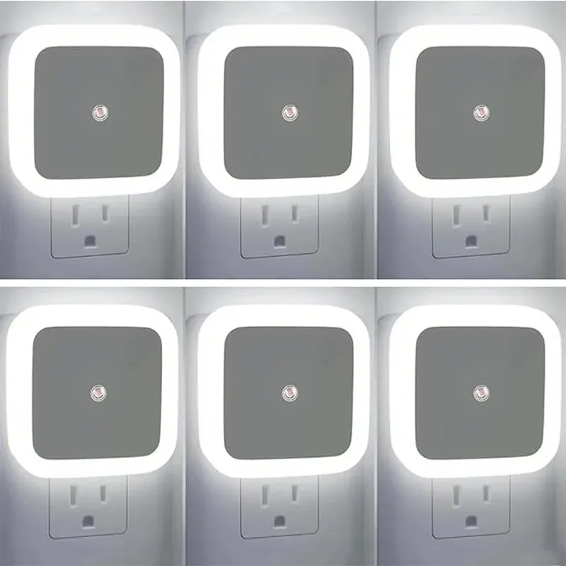 Plug-in-Nachtlicht, intelligenter Sensor, Sonnenaufgang zum Sonnenuntergangssensor, LED-Licht, geeignet für Küche, Badezimmer, Schlafzimmer, Flur