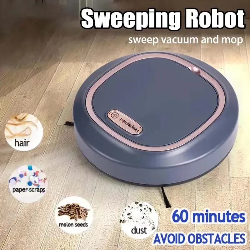 Neuer Intelligenter Kehrroboter Geräuscharmer Staubsauger Kehr-Wisch-Bürste 3-in-1 Multifunktionaler Intelligenter Automatischer Staubsauger