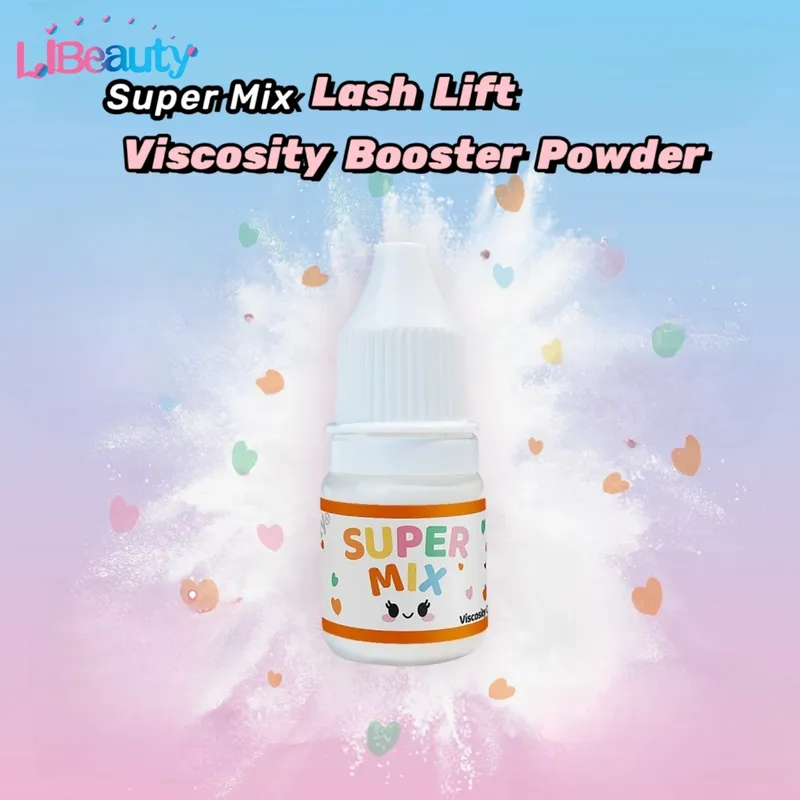 Libeauty 5 g Super Mix Lash Lift Viskositäts-Booster-Puder, innovatives, leimloses Wimpern- und Augenbrauen-Lifting-Sicherheits-Make-up-Werkzeug