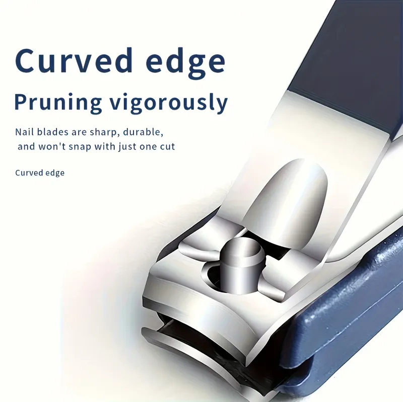 Edelstahl Nagelknipser Maniküre Werkzeuge Große Öffnung Nagel Trimmer Anti Splash Design Scharfe Kante Weihnachtsgeschenk