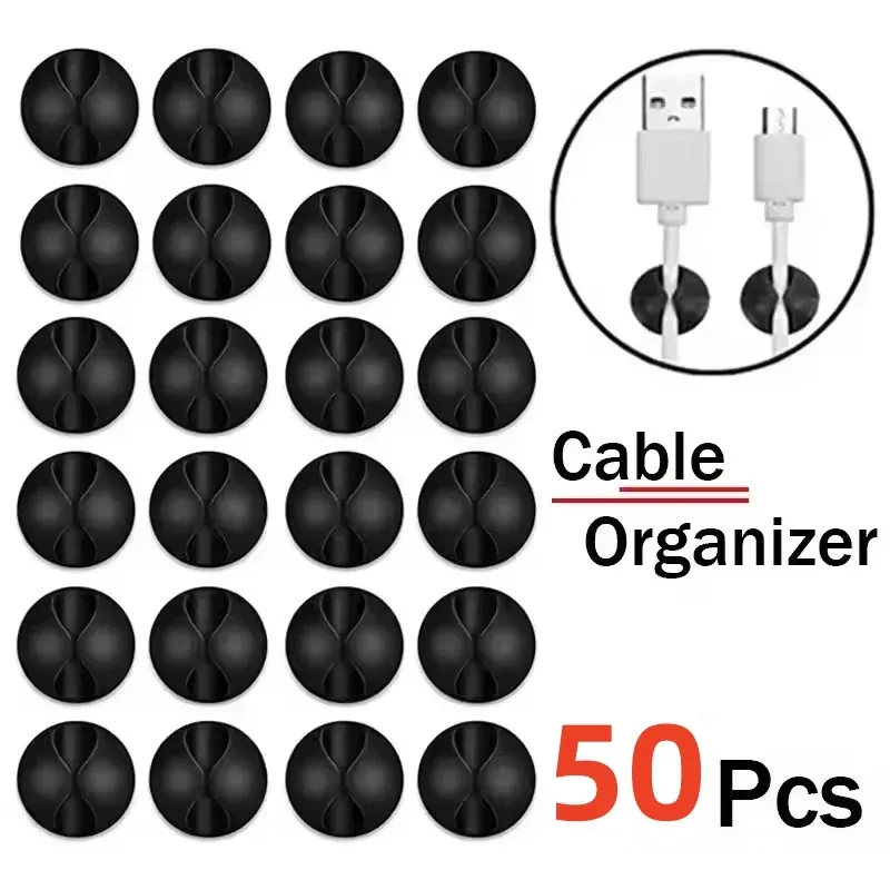 Mini Kabel Wickler Organizer USB Ladekabel Clips Schreibtisch Ordentlich Organizer Draht Kabel Halter Protektoren In Home Office Auto