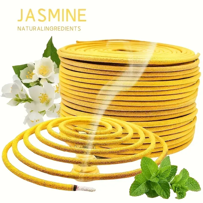 20/40/80/120 Stück, Pflanzenextrakt, Jasmin-Duft, Spiralspule, Aromatherapie-Stick, für Heimdekoration, Yoga, Meditation usw. Lufterfrischer