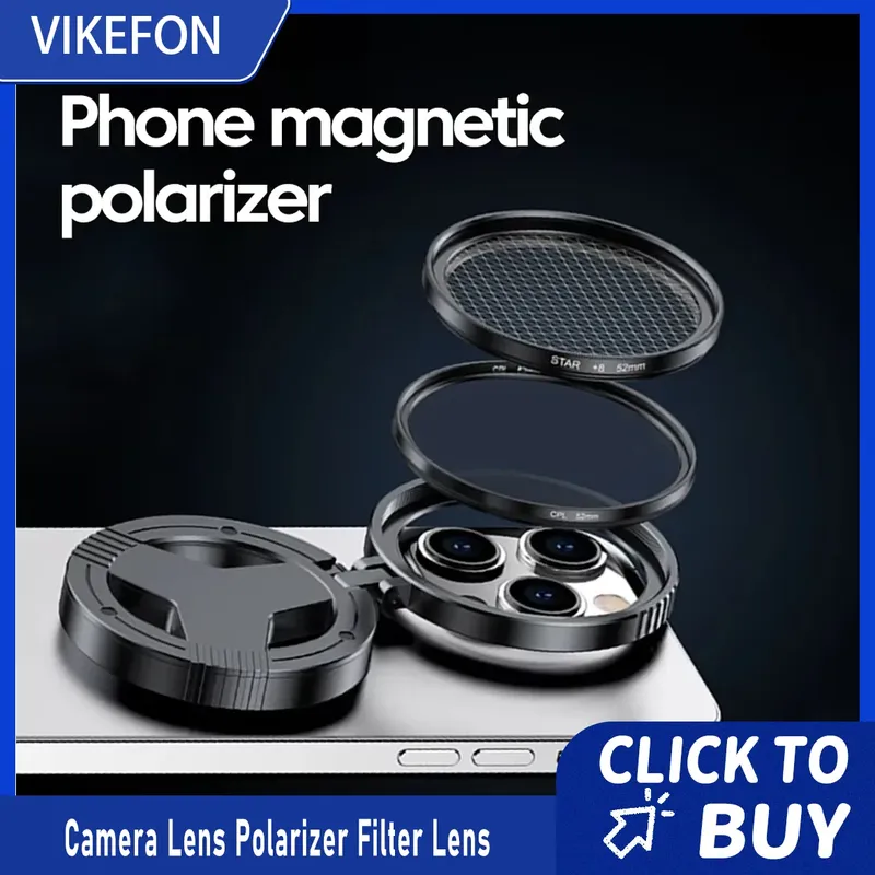 Magnetischer Halter Universeller 52MM CPL-Filter Zirkularer Kameraobjektiv-Polarisationsfilter für Magsafe-Telefone