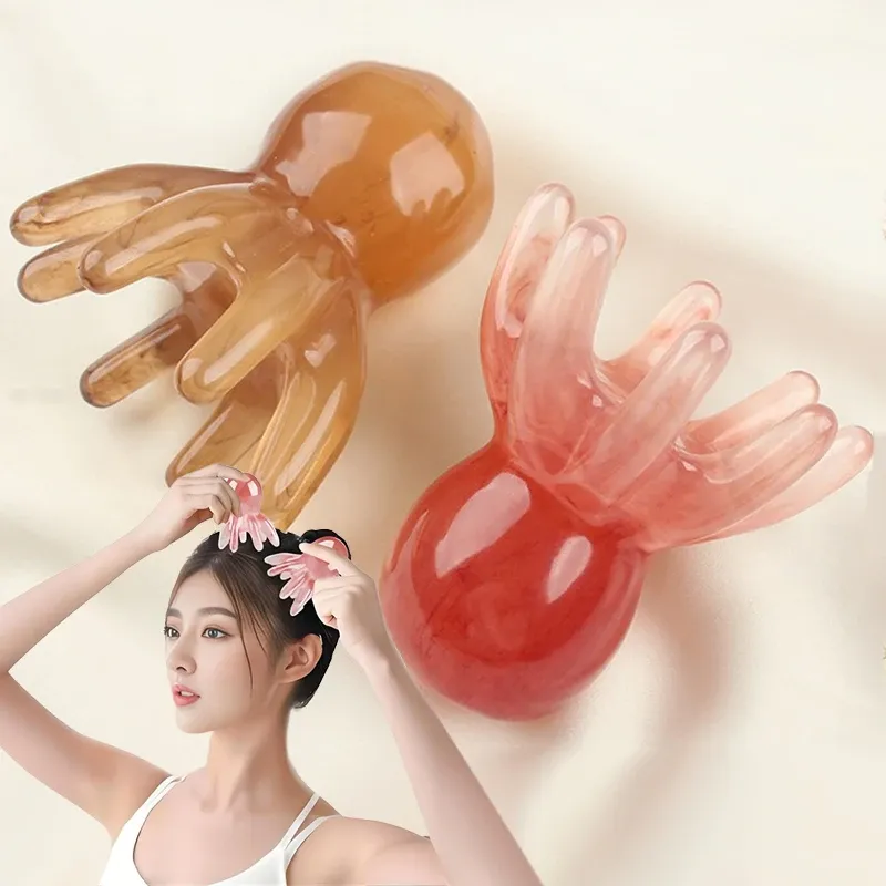 1PCS Harz Octopus Gua Sha Werkzeug Harz Gesicht Körper Muskel Entspannung Stress Entspannung Schönheit Gesundheit Schmerzen Relief Beruhigen AMGJ007