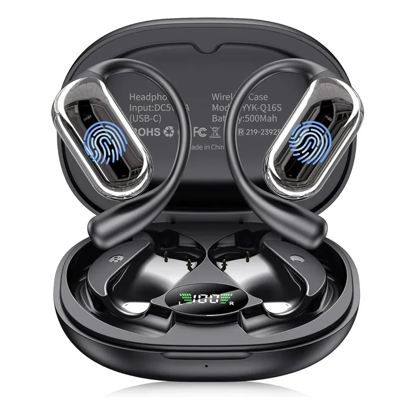 AI Translation Earbuds BT 5.4 Kopfhörer Übersetzer mit 144 Sprachen OWS Echtzeit-Ohrhörer Ohrhörer für Reisegeschäfte