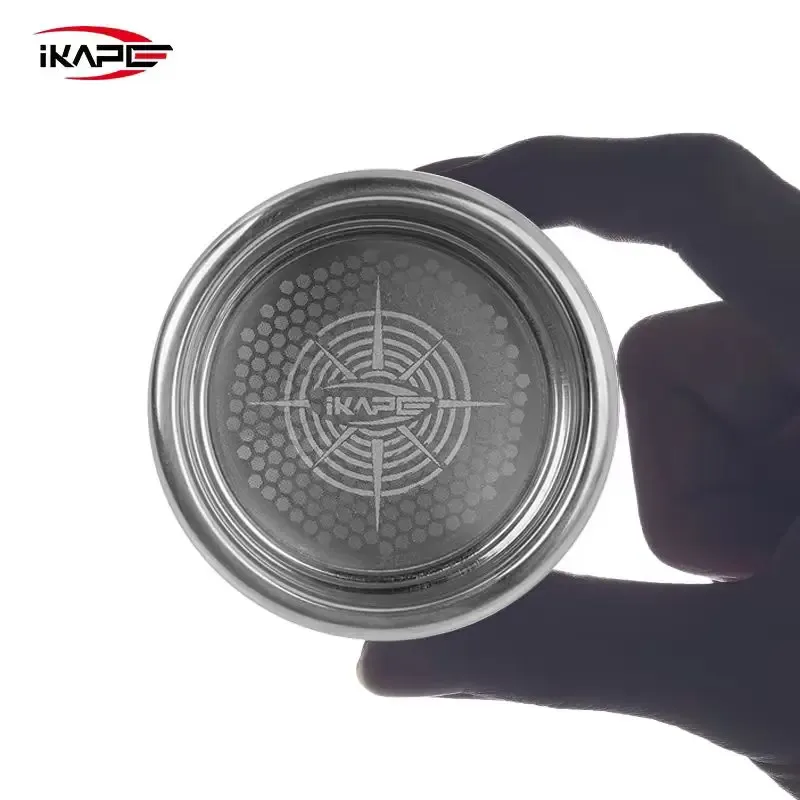 IKAPE Beehive Espresso-Filterkorb aus Edelstahl, präzise hohe Extraktion für 51/54/58 mm bodenlose Siebträger-Kaffeemaschine