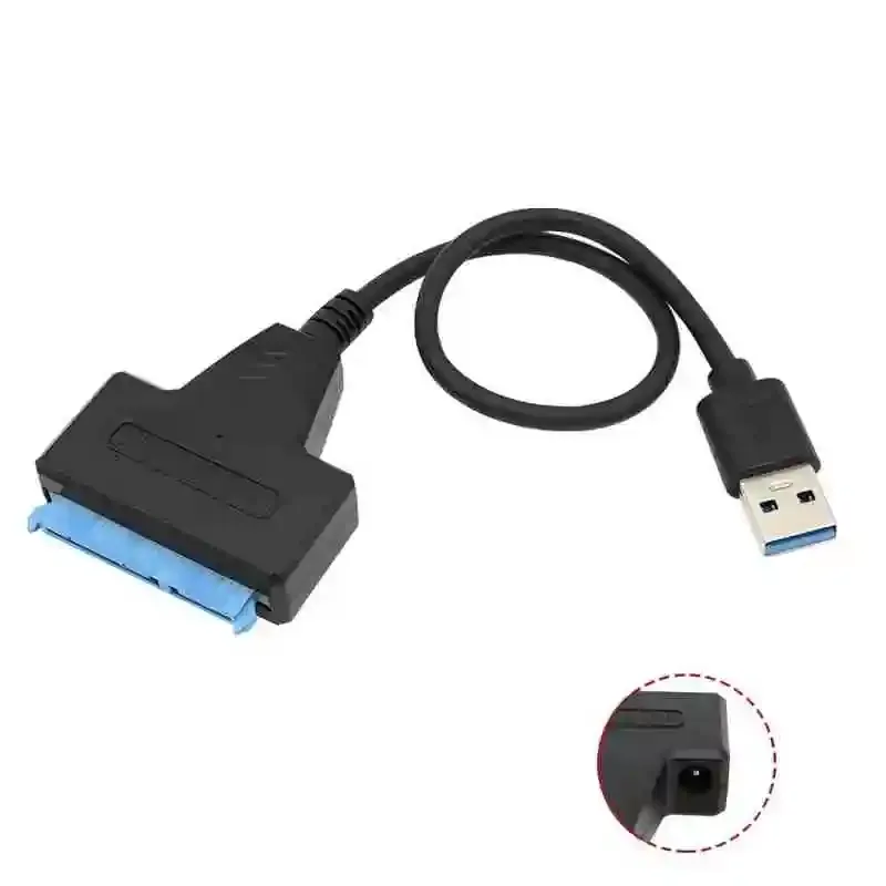 SATA-zu-USB 3.0/2.0-Kabel bis zu 6 Gbit/s für 2,5-Zoll-externe HDD SSD-Festplatte SATA 3 22-poliger Adapter USB 3.0 auf Sata III-Kabel