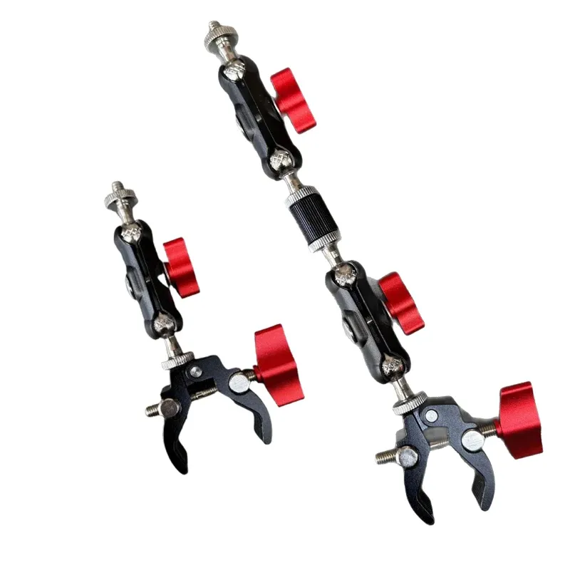 Kamera Metall Super Clamp mit Doppel Kugelkopf Magic Arm für DSLR Monitor Licht Mikrofon Gopro Telefon Halterung Fotografie Zubehör