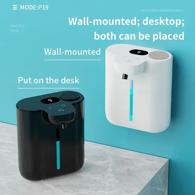 500 ml HD-Display, 9 Stufen verstellbar, automatischer Smart Sense-Seifenspender, IPX5 wasserdicht, wiederaufladbar, Handgeschirrspülmaschine