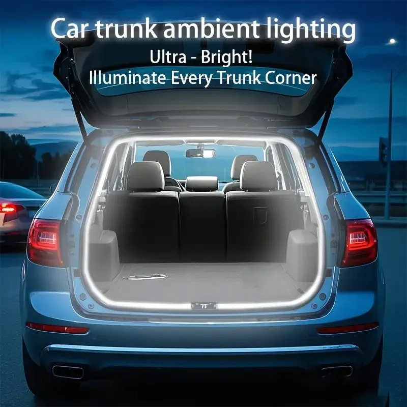 LED Kofferraum Licht Streifen Automatische Ein/Aus Sensor Umgebungs Licht Bar Wasserdicht Verdeckte Installation für Auto Decor Zubehör