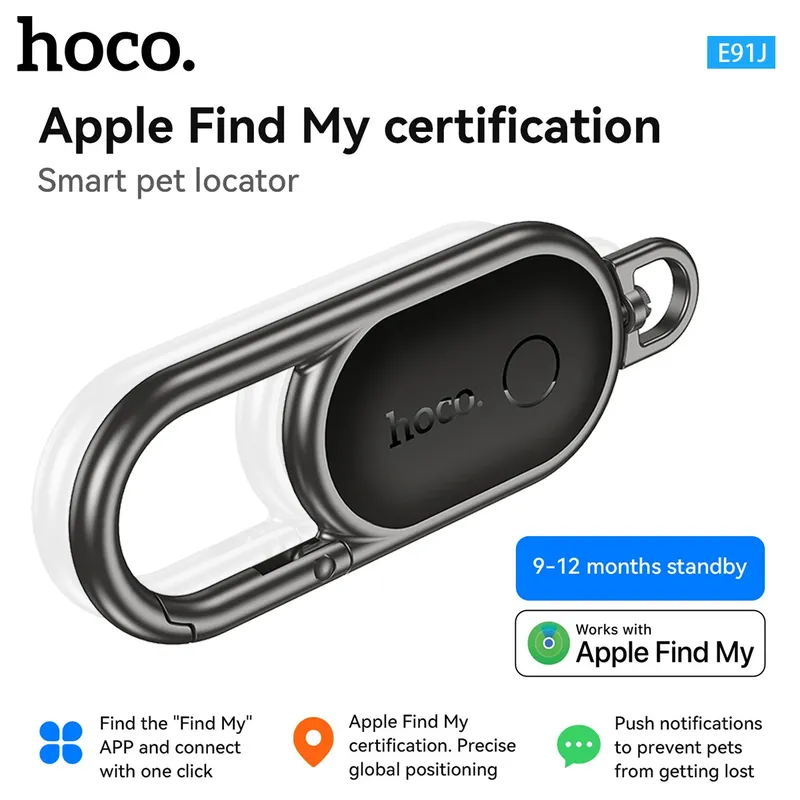 HOCO E91J Smart Anti-verloren Schlüsselbund Airtag Tracker Für Auto Schlüssel Arbeit Basis Auf Apple IOS Finden Meine netzwerk Mini Metall Finder Locator