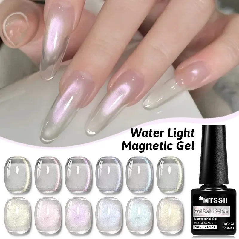 Wasser Licht Katze Magnetische Gel Nagellack Farbige Glas Perle Wirkung Semi Permanent Soak Off UV LED Gel Lack Nagel Liefert DIY