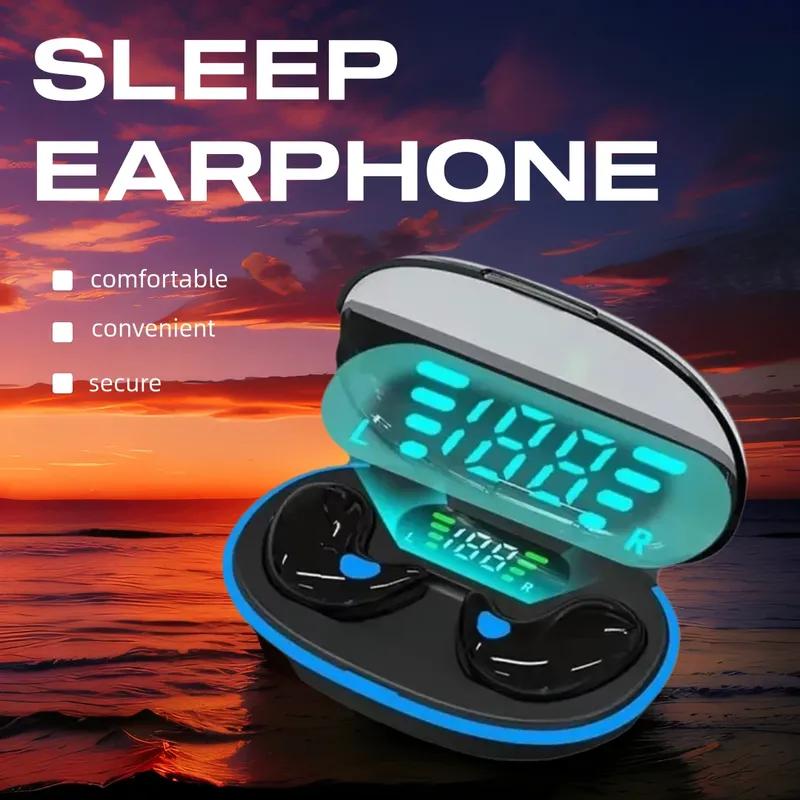 X55 Schlafende Ohrhörer Drahtlose Mini-Kopfhörer für die Arbeit TWS Bluetooth-Kopfhörer Stereo Versteckte Headsets mit Mikrofon HD-Anruf Sport