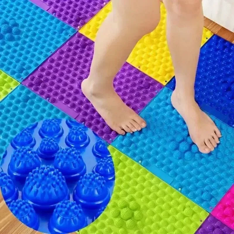 Reflexzonenmassage Fußmassage Pad Kissen Kissen Yoga Spike Matte Anti-Stress Durchblutung Platte Matte Massagegerät Zehendruckplatte