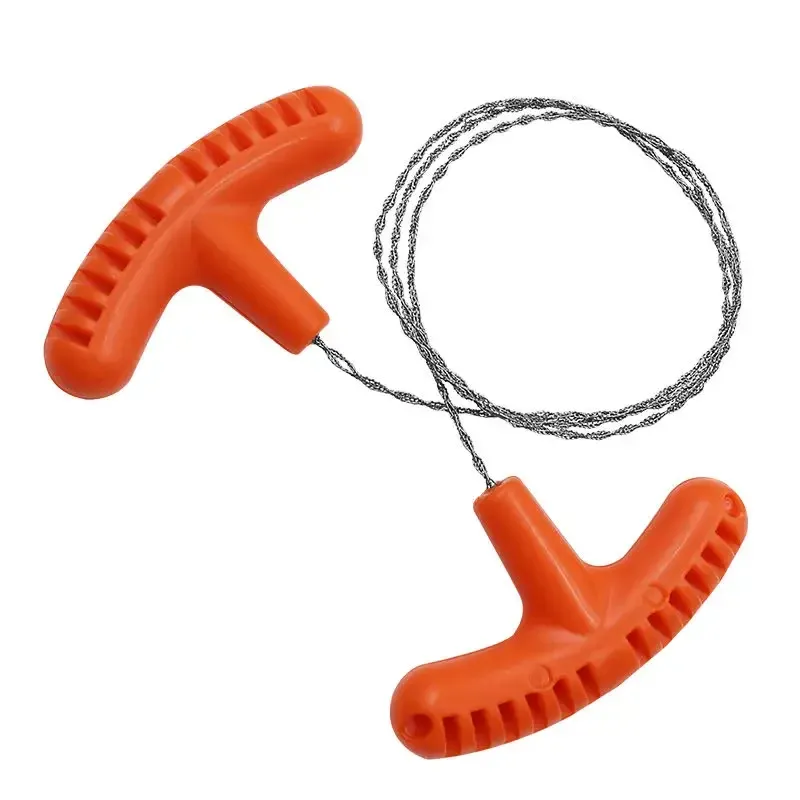 Hochwertige Mehrzweck-Mini-Taschen-Drahtsäge aus Edelstahl, Drahtsäge, Orange, Outdoor-Camping, Notfall-Überlebensausrüstung, Werkzeuge