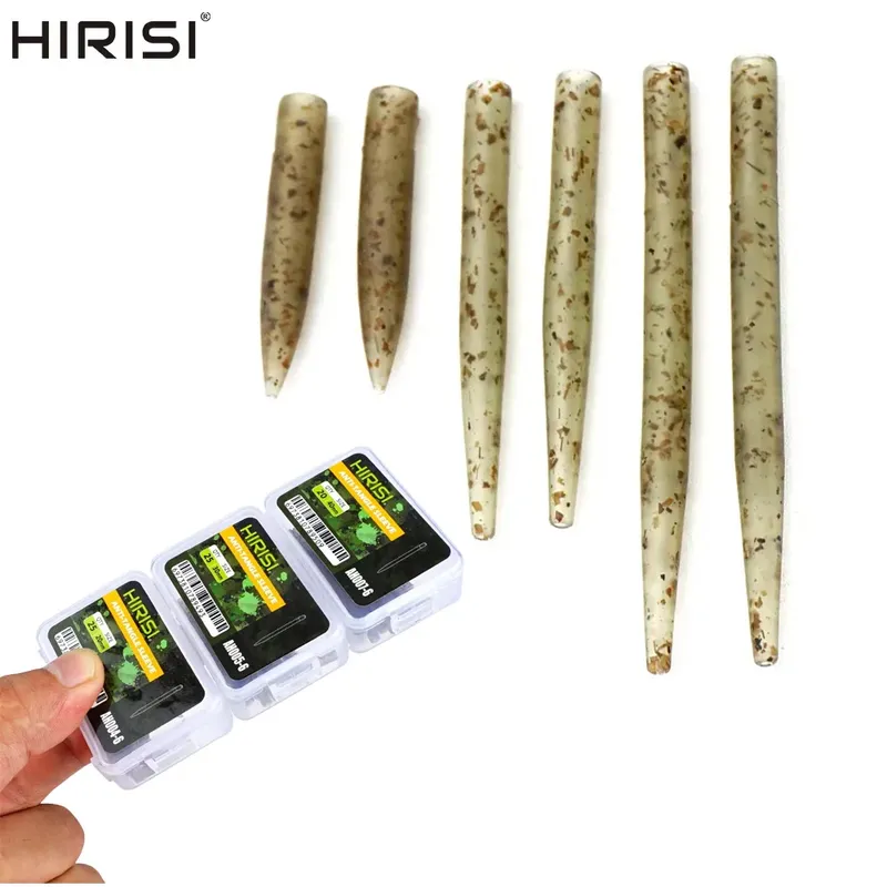 Hirisi 25/20 Stück Karpfenangeln Anti-Verwicklungshülsen Verbinden mit Haken für Karpfenangeln Terminal Tackle Angelzubehör AH004