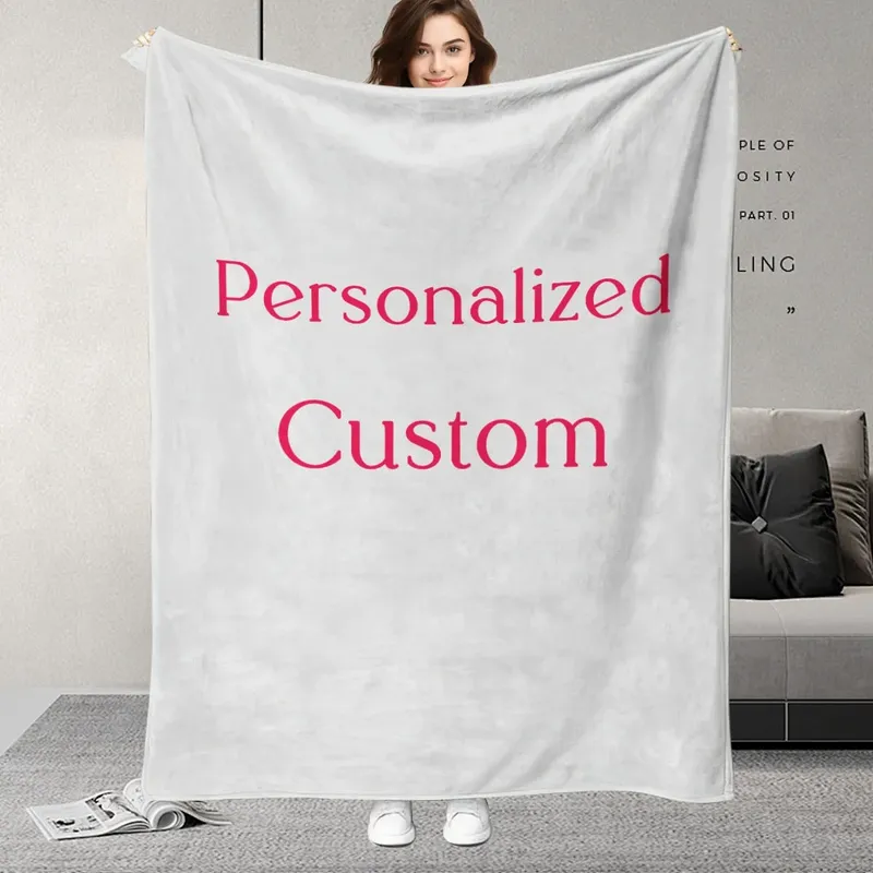 Personalisierte individuelle Decke mit Foto – einzigartiges Geschenk für Freund, Geburtstag, Mädchen, Hunde, Gästefeier, weicher Trösterüberwurf