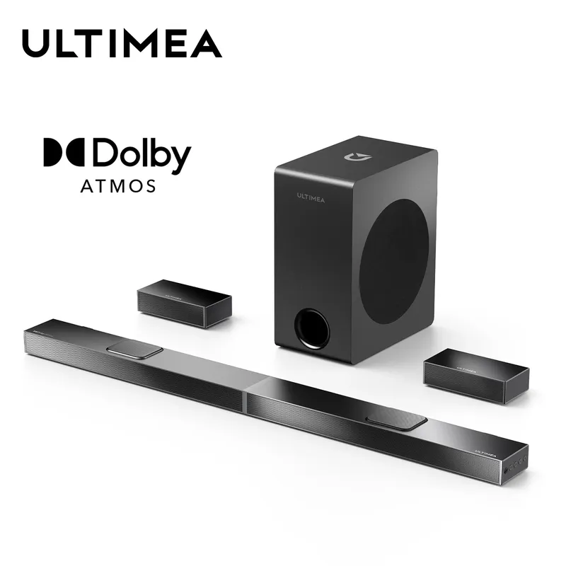ULTIMEA 520 W 5.1.2 Soundbar mit Dolby Atmos für Smart TV, 4K HDR Pass-through, Heimkino, kabellose Bluetooth-Soundbar-Lautsprecher