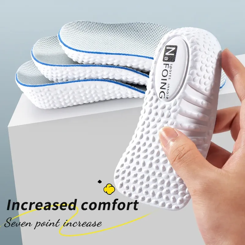 Höhe Erhöhen Einlegesohlen Männer Frauen Schuhe Flache Füße Arch Support Orthopädische Einlegesohlen Turnschuhe Ferse Lift Memory Foam Weiche Schuh Pads