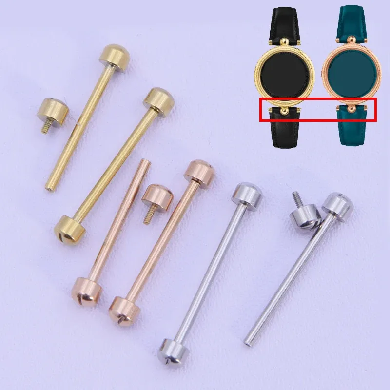 Uhrenschraube, Rohrstange, Federsteg für Lederarmband, einschraubbar, Uhrenschuh-Vorbau-Verbindungssatz, 14, 16, 18, 20, 22 mm, Armband-Reparaturwerkzeuge