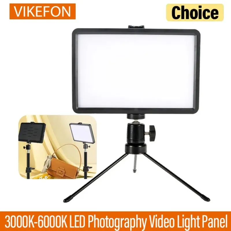 VIKEFON 3000K-6000K LED Fotografie Video Licht Panel Beleuchtung Foto Studio Lampe Kit Für Schießen Live-Streaming Youbube RGB Filter