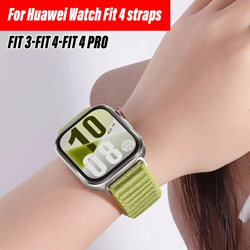 offizielles Nylonarmband für Huawei Watch Fit 4, Pro, gewebtes Sport-Smartwatch-Armband für Huawei Watch Fit 3/4-Armband