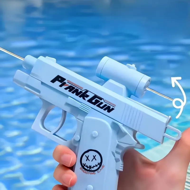 Zweiwege-Wasserpistole Scherz-Wasserpistole Spielzeug Stressabbau Kleine Pistole Spiel Outdoor Indoor Erwachsene Kinder Interaktion Schießspiel Geschenk 2 Stile
