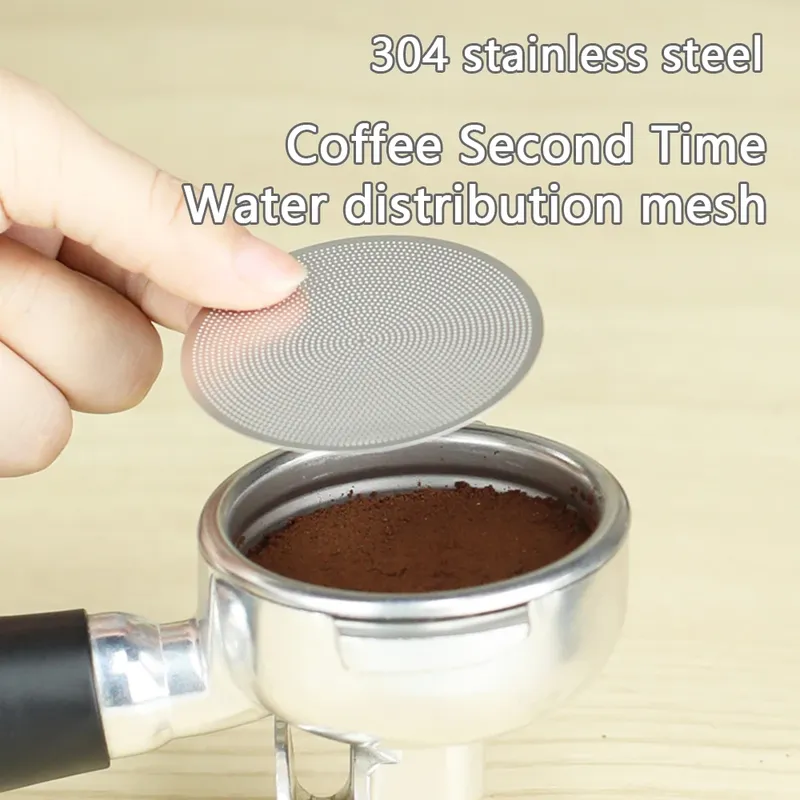 Einschichtiges sekundäres Wasserverteilungsnetzwerk, Grifffilter für Kaffeemaschinen aus Edelstahl, glatt, robust, langlebig und einfach