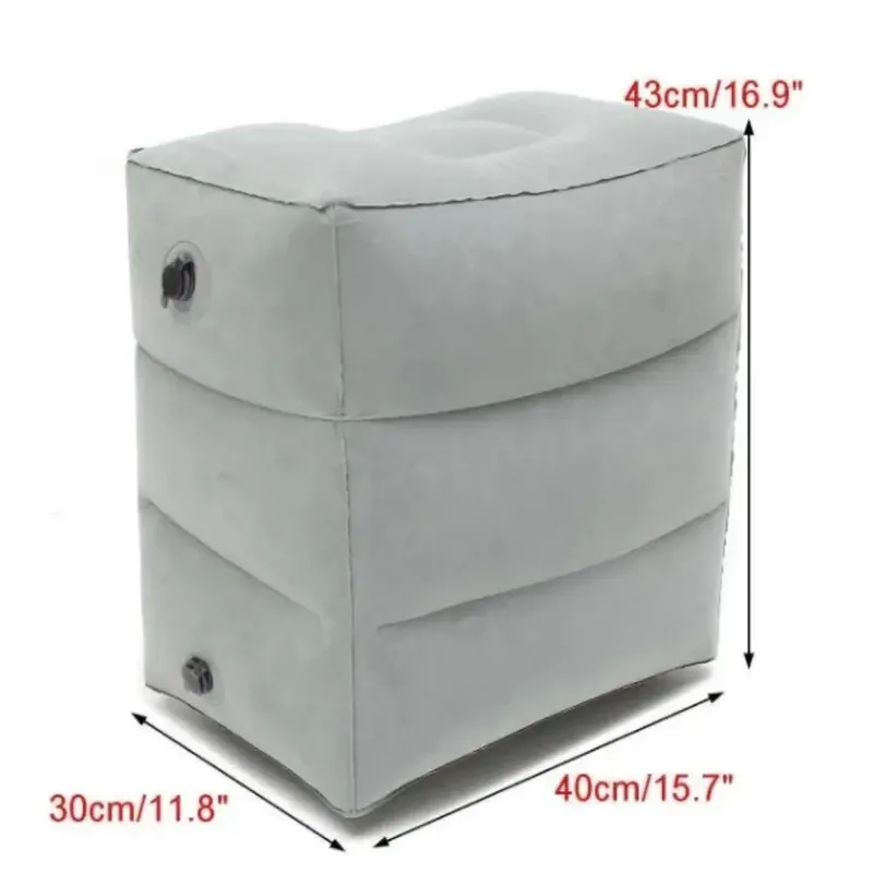 1pc Aufblasbare Fuß Rest Kissen Für Reise Tragbare Einstellbare Drei Schichten Höhe Hocker Für Fuß Rest Bein Kissen Kissen