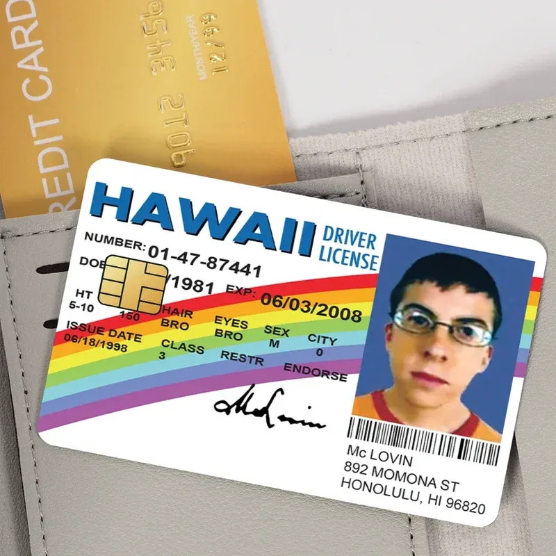 Bank-/Bus-Pass-Schutz-Set, 4-teilige Mclovin-Kartenhülle, wasserdichte Dekoration, Kredit-/Ausweis-Hülle - 3.15 EUR