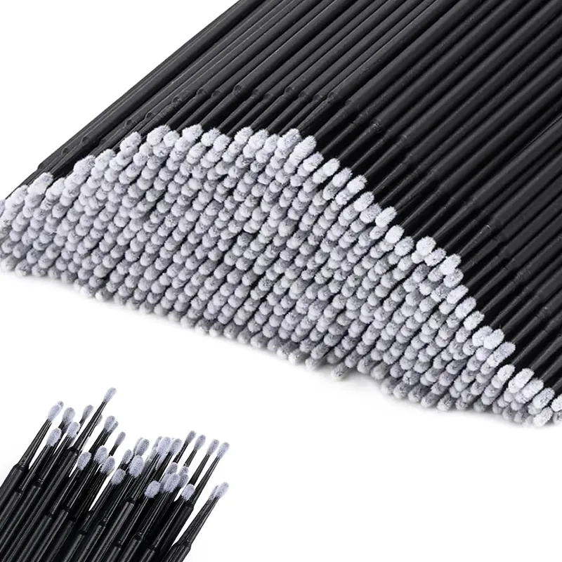 300/2000 stücke Baumwolle Tupfer MicroBrush Wimpern Verlängerung Pinsel Für Make-Up Nail art Individua Applikator Lash Clean Entfernen Werkzeug