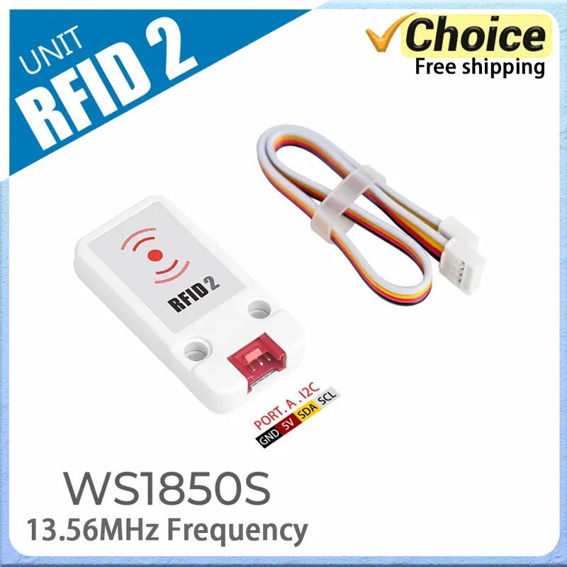 M5Stack Mini Unit RFID2 Reader/Writer WS1850S 13,56 MHz Frequenz für IoT Smart Home-Zugangskontrollsysteme