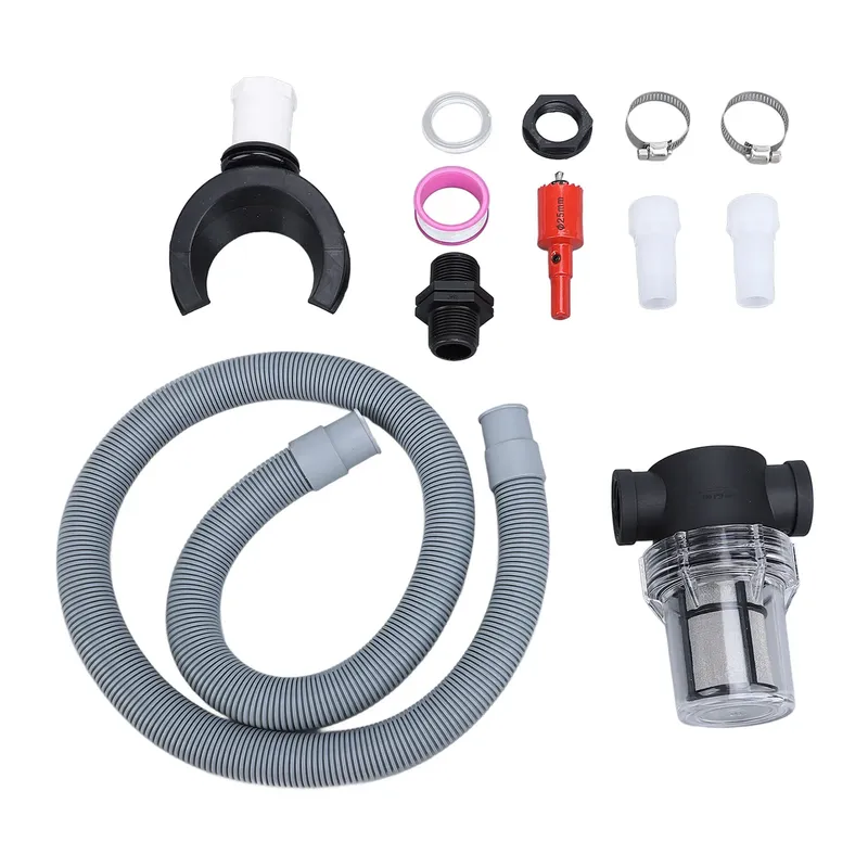 Regenfass-Anschluss-Set, Dach, Regenwassersammler, Regenfass-Umsteller mit Filter, Wassersammelschlauchanschluss