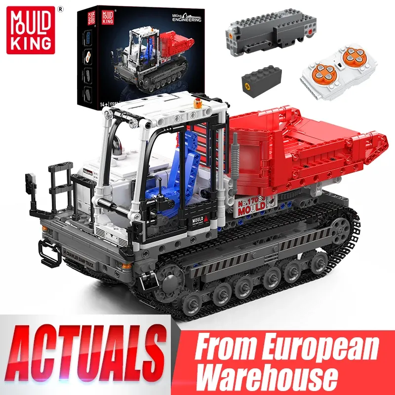 Mould King 17083, technisches Auto, Spielzeug, der RC-Raupenkipper, Baustein, Enginerring, LKW, Ziegel-Set, Weihnachtsgeschenk für Kinder