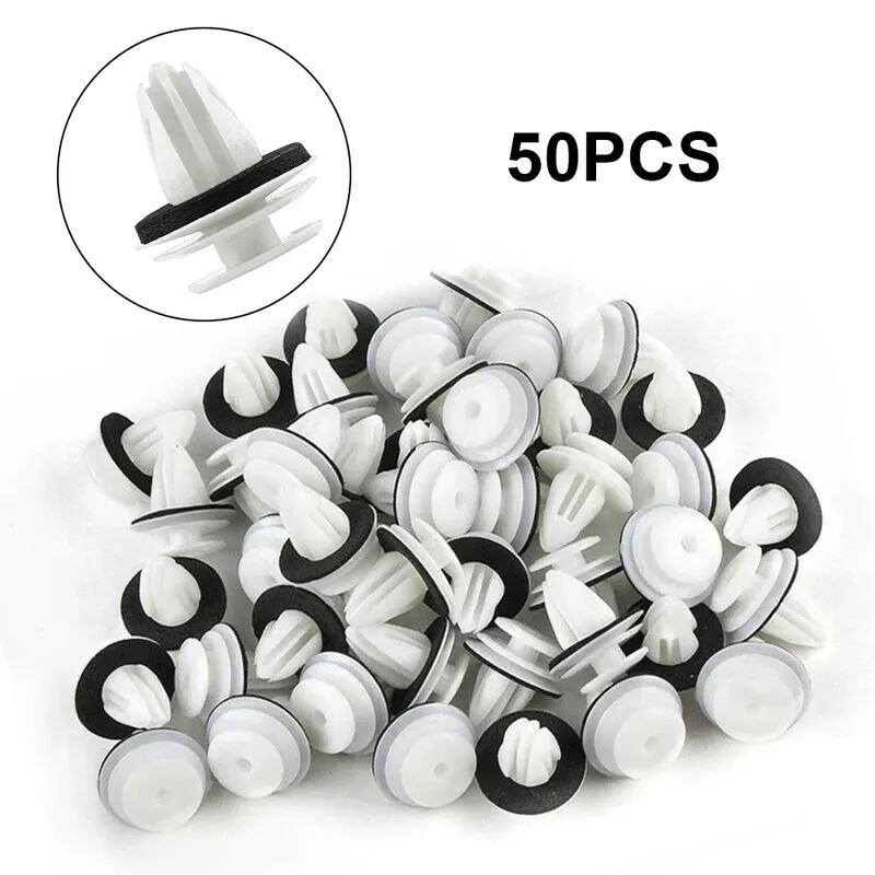 50PCS Tür Panel Clip mit Dichtung Ring Verschluss Niet Stoßstange Retainer anzug für BMW E34 E36 E38 E39 E46 m3 M5 Z3 X5 Auto Zubehör