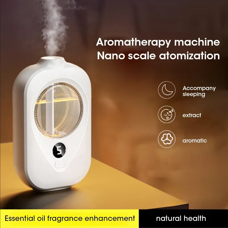 Intelligenter automatischer Diffusor für ätherische Öle, Wandmontage, Aromatherapie-Luftbefeuchter mit Luftdesodorierer für Badezimmer