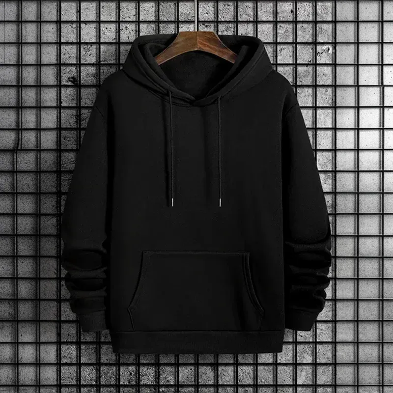 2025 herbst/winter Neue Ankunft männer Hoodie Hohe Qualität Einfarbig Mit Kapuze Sweatshirt Männlich Hause Outdoor Casual mode Pullover
