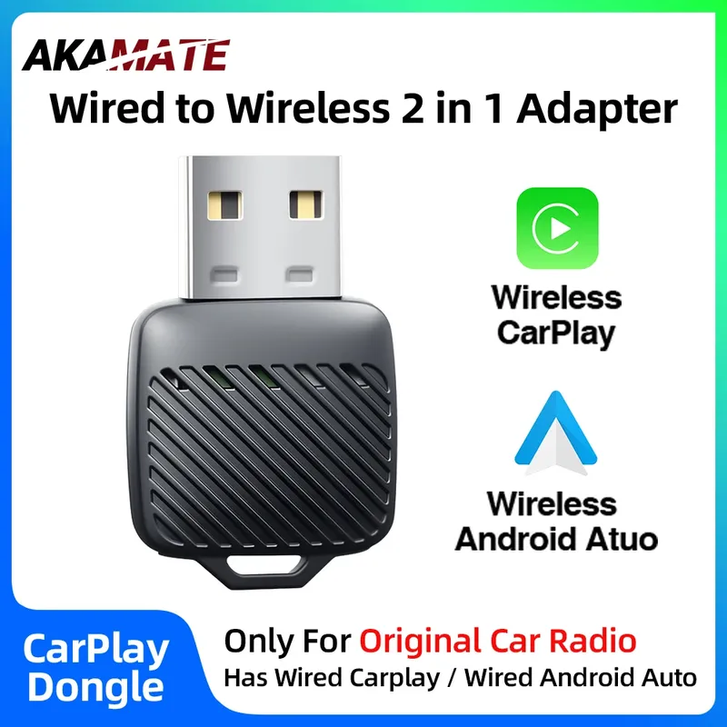 Mini Wireless CarPlay Adapter für Original Autoradio Change Wired CarPlay Android Auto zu Wireless Plug and Play Typ-C USB