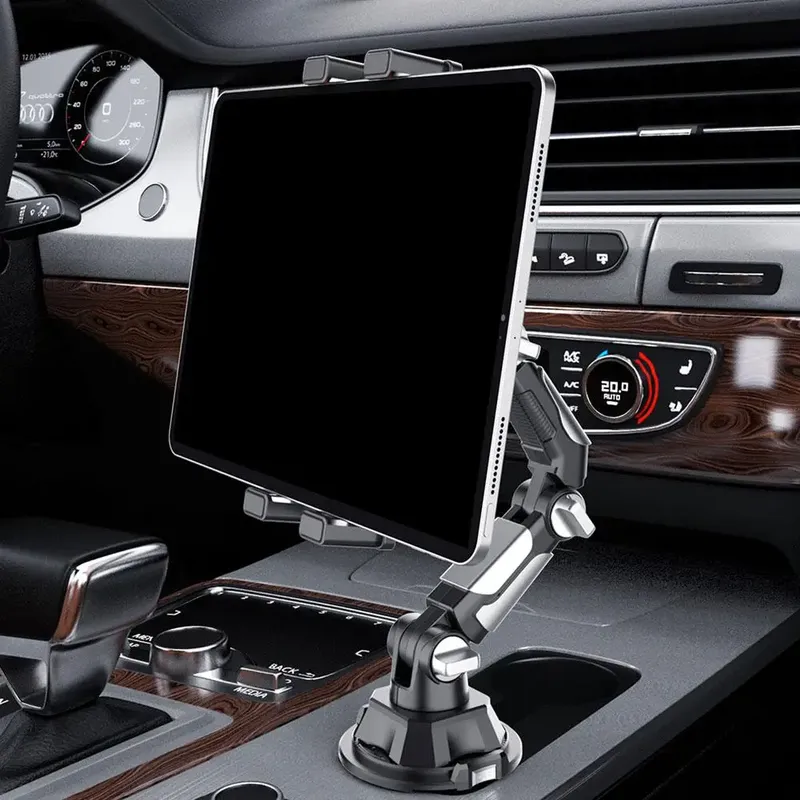 Auto-Getränkehalter, Tablet- und Telefonhalterung, universeller Ständer mit verstellbarem langen Arm für iPad, für Samsung Galaxy Tab für Kindle
