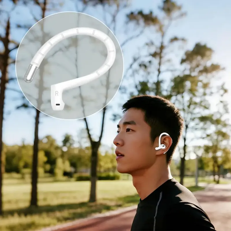 Für Airpods 1/2/3/4/pro/pro 2, Anti-verloren Ohr Haken Bluetooth Headset Adapter Silikon Ohr Haken Sport Kopfhörer Ohrhörer Halter