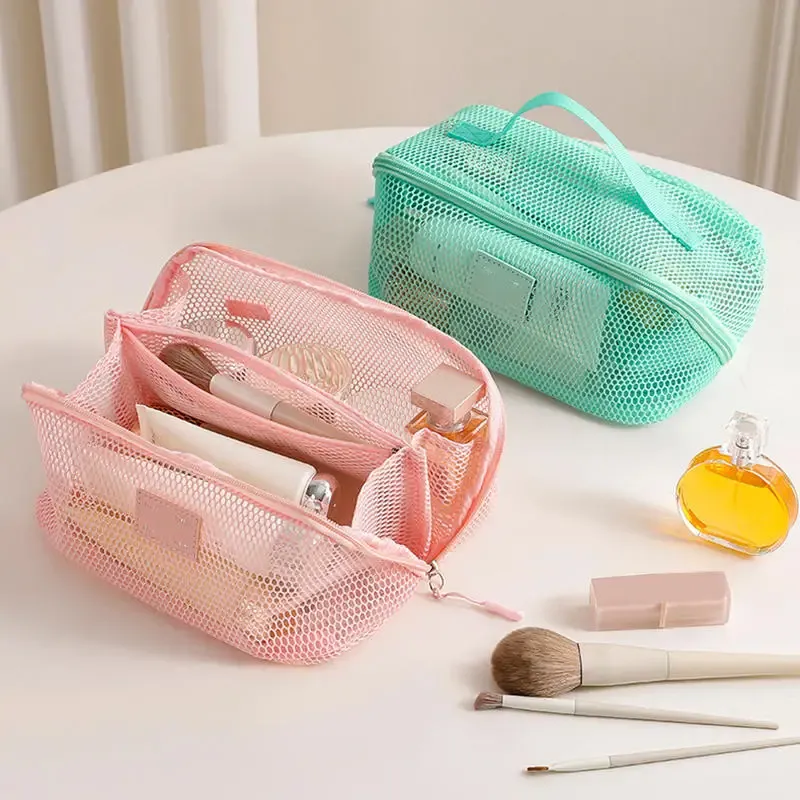 Make-up-Organizer für Damen, Kulturbeutel, Make-up-Koffer, Aufbewahrungstasche, Aufbewahrungstasche für Waschtisch, Kosmetiktasche, Organizer-Tasche für Reisen, Reißverschluss