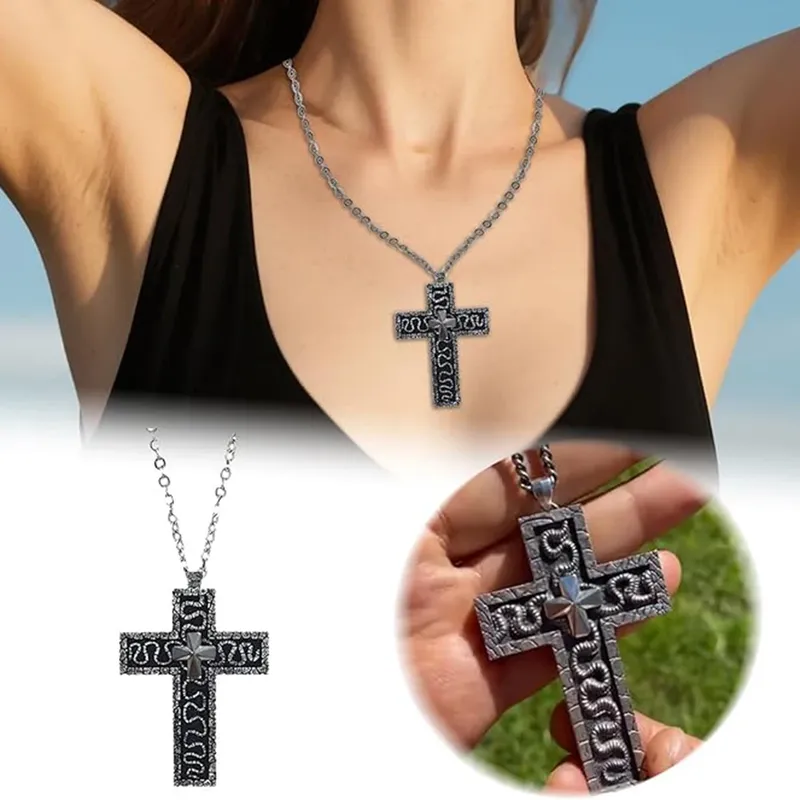 3D-Halskette mit Gothic-Anhänger aus Metall von Thanos – Kreuz mit verstecktem Fach, Oktopus-Tentakel-Design, Vintage-Steampunk-Schmuck