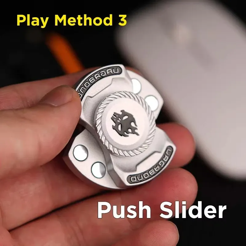 Lustiges 3-in-1-Spiel, EDC-Fidget-Spielzeug, personalisiertes Skelett, Geist, Fidget-Spinner, Legierung, Fidget-Slider, Stressabbau-Spielzeug, Sound-Münzenspielzeug
