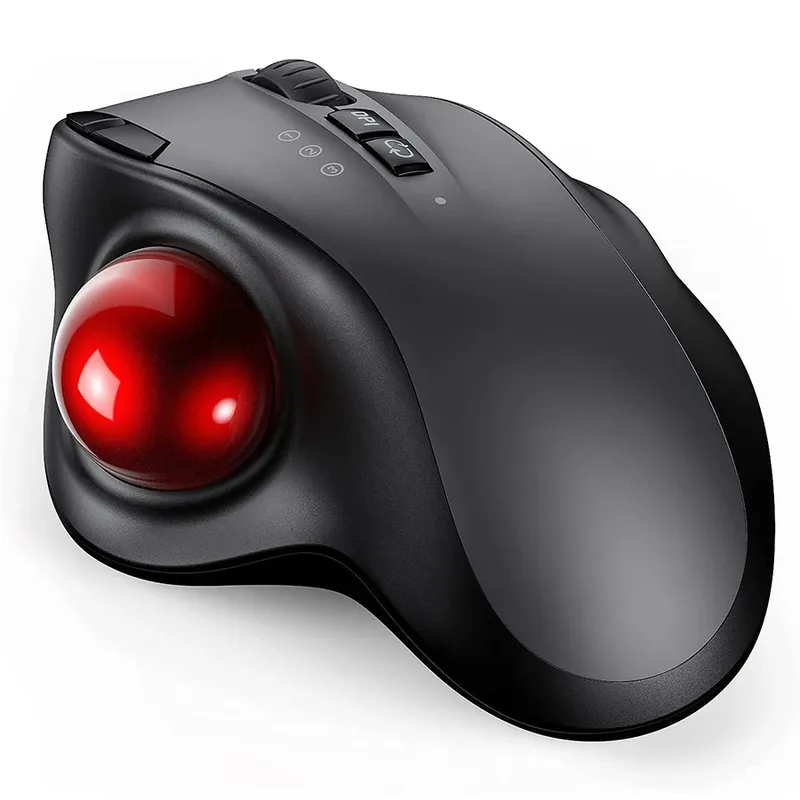 Trackball drahtlose Maus wiederauf ladbare Bluetooth 2,4g USB-Maus ergonomische Mäuse für Computer Android Windows 3 einstellbare dpi