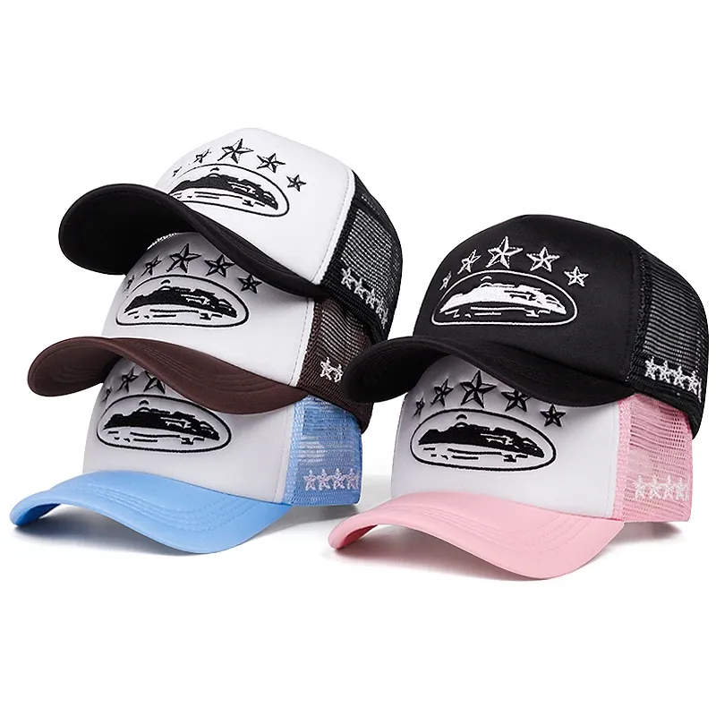 Neue Fünf Sterne Mesh Hut männer Straße Hip Hop Hut frauen Im Freien Sonnenschutz Hut Radfahren Skateboard Hut Täglichen tragen Baseball Hut