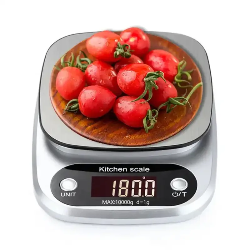 Diese Küchen-Lebensmittelwaage hat eine Genauigkeit von 5 kg/0,1 g und ist eine präzise digitale Küchenwaage, geeignet zum Backen und Kochen